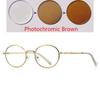 Small Frame Oval Nearsighted Glasses For Women Spring Leg Steampunk Student Myopia Photochromic Eyeglasses 0 -0.5 -0.75 To -6.0