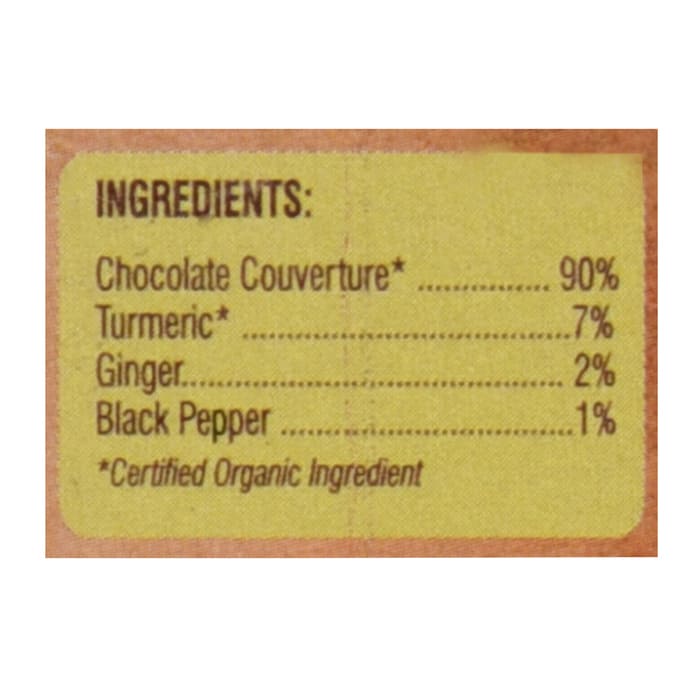 Chocolate with Turmeric (42.5 G), Turmeric Chocolate, Organic Wellness