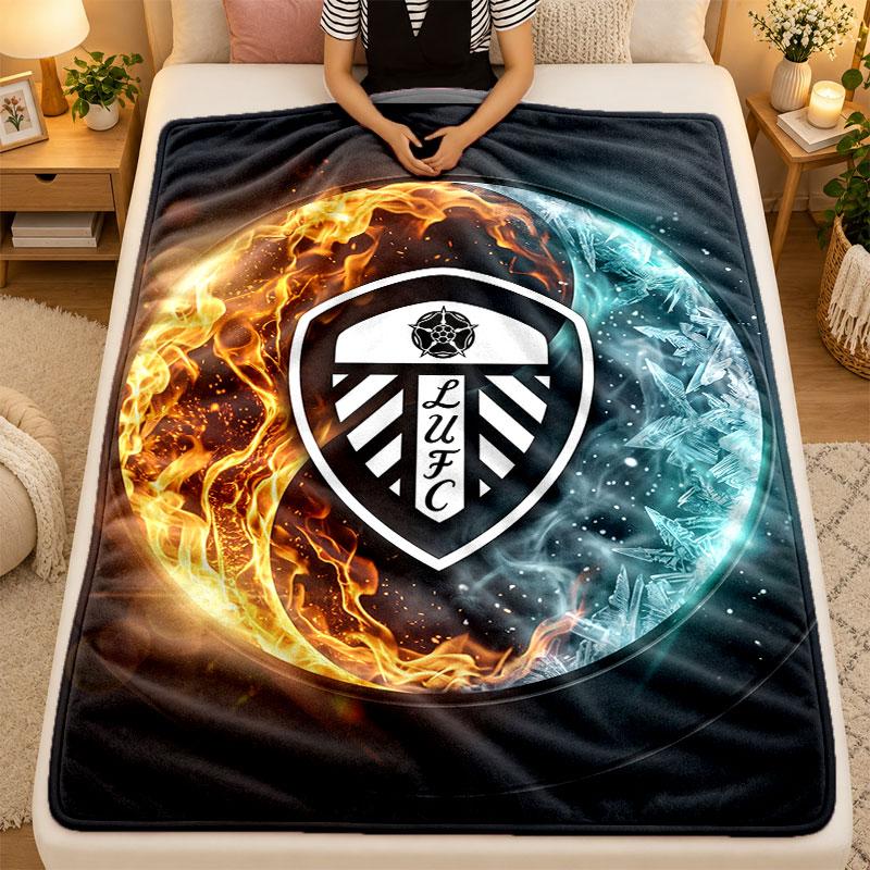 Manta de Flanela Leeds United Futebol Quente Macia Manta de Lançar para Uso Interno Sofá Cama Sala de Estar