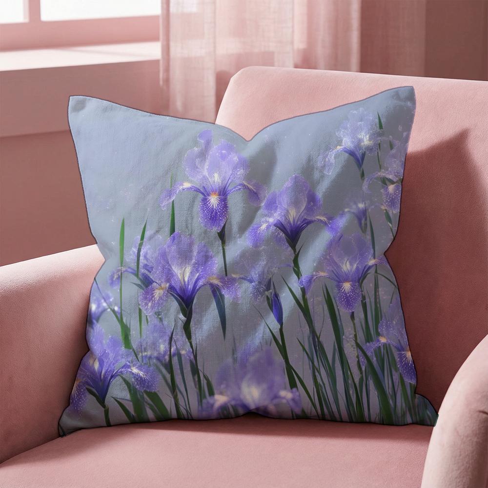 Iris Cushion Cover Multi-Scene Pillow Cover for Home & Car - Reversible, Soft & Durable for Daily Use