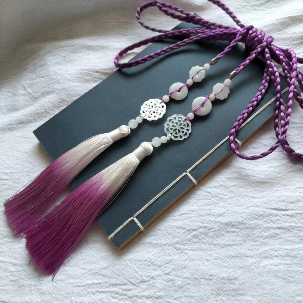 Plastic/Resin Hanfu Gown Sash Chinese Style Ethnic Style Hanfu Waist Belt Ancient Peace Buckle Sash Pendant Costume Accessories
