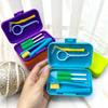 20 Set Portable Toothbrush Box Orthodontic Oral Hygiene Tools Kits Interdental Brush Tongue Scraper Travel Toothbrush Teeth