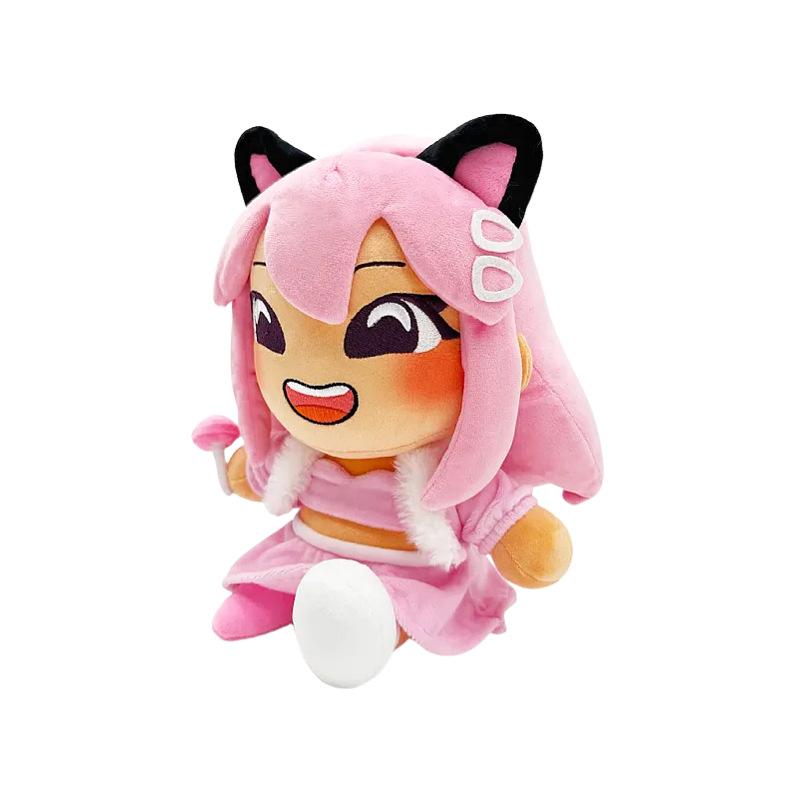Layla Roblox Youtube Plush Toy Soft Stuffed Cartoon Cat Doll Collectible For Gaming Fans Home Decor Sofa Bedroom Car Gift