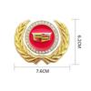 Metal for Cadillac ATS BLS CT4 CT6 CTS ESCALADE STS XLR XT5 XTS SLS Car Body Side Window Ear of Wheat Emblem Sticker Accessories