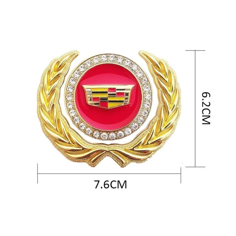 Metal for Cadillac ATS BLS CT4 CT6 CTS ESCALADE STS XLR XT5 XTS SLS Car Body Side Window Ear of Wheat Emblem Sticker Accessories