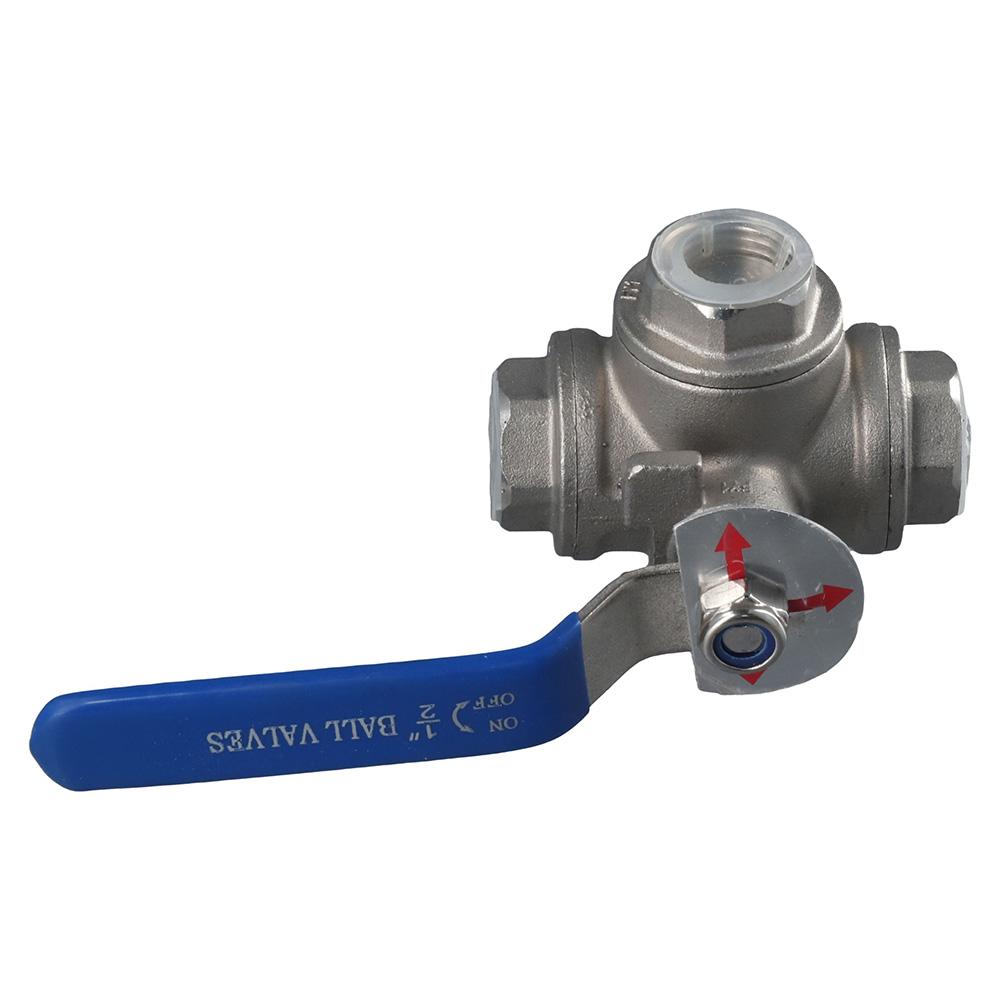 

1/2 Water Valve 304 Stainless Steel Shut-Off Switch Gas Valve Pipe Fitting Water,Oil,Gas