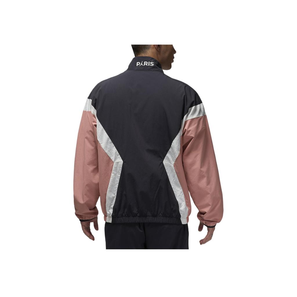 Jordan X PSG Collaboration FW24 M J Anthem Fashion Long Sleeve Hooded Warm Zip Jacket Unisex Jacket Black Pink FV7740-685