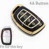 4 Button Car Key Case Cover For Hyundai Avante Sonata Santa Fe    Tucson   Elantra Azera  Creta
