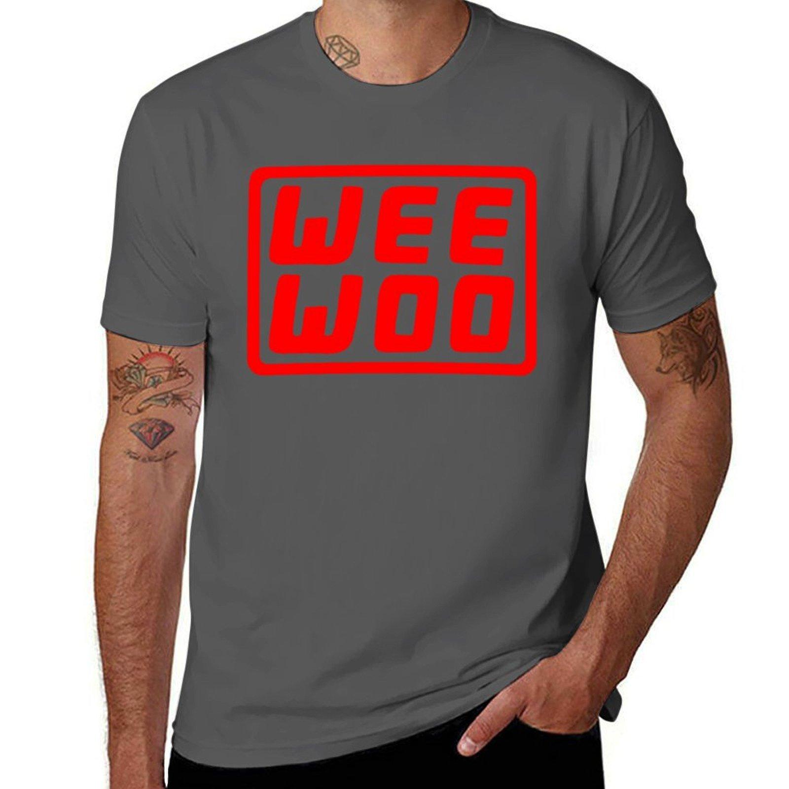 

Weewoo weewoo 911 TShirt Casual Lightweight Short Sleeve Top 4XL