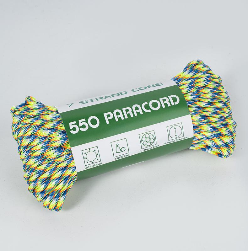 4mm 7 Strand Core 550 Polyester DIY Handmade Woven Bracelet Cord Jewelry Raw Material Keychain Phone Pendant Findings Nylon Rope