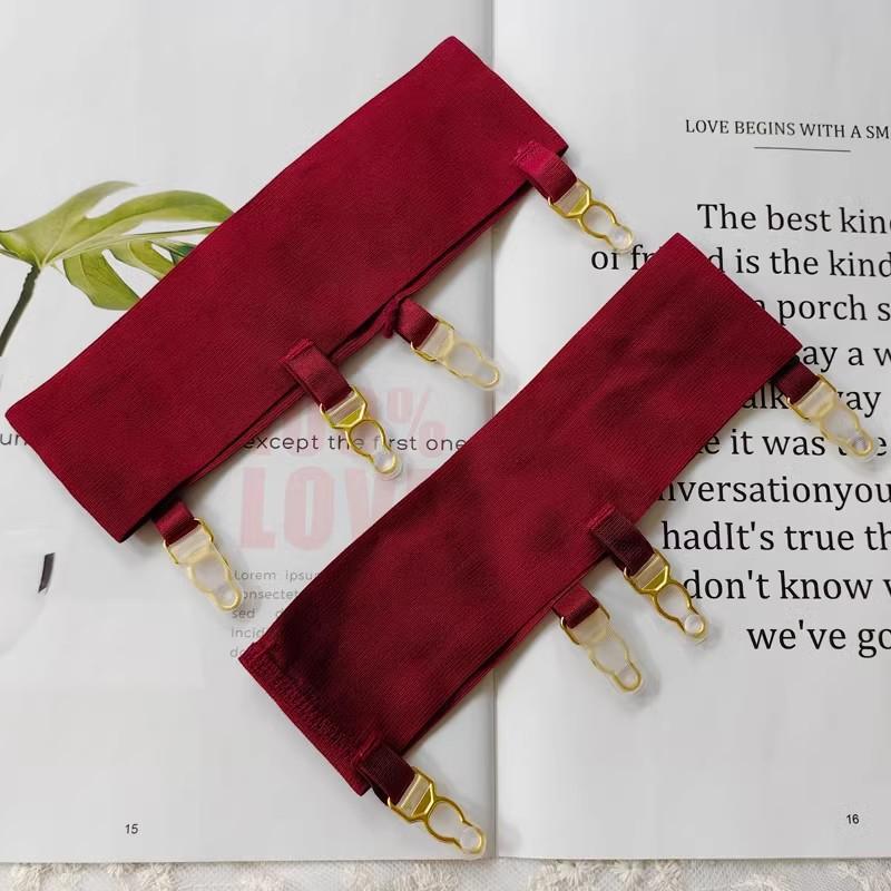 Jedna Para Antypoślizgowy Pas do Pończoch Goth Pas na Udo z Metalowymi Klipsami Pończochy do Ud Podwiązki Cosplay Impreza Bielizna