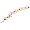 Bird Chewing Toys Colorful Natural Calcium Supplement Teeth Grinding Parrot Cuttlebone Chew Toy with Bell XL
