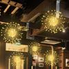 5Pack 600 LED Fireworks Lamps Christmas Dandelion Fairy Light 8 Modes Waterproof Hanging Starburst Light for Home Garden Decor