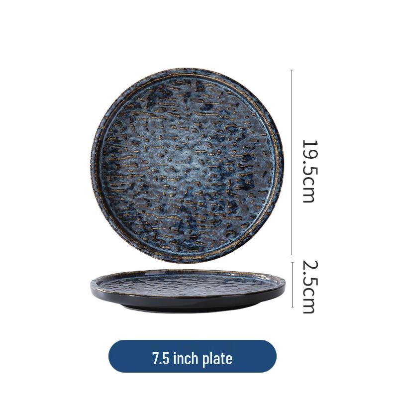 ZISIZ Ceramic 10-inch Steak Plates (Set of 2)