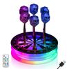 CoolGift Mart Illuminated Dart Stand Acrylic Holder with Remote Control Multicolor Modes and Brightness Adjustment for Dart Enthusiasts