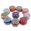 4pcs Round Cookie Tin Box Metal Biscuit Packaging Iron Can Candy Jar  for Dry Spices and Sweets