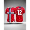 2026 Summer New Haaland #9 Norway Soccer Jersey Unisex Breathable 3D Print Football Shirt Sports Training Uniform for Men Women
