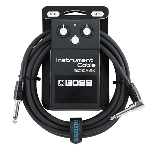 

BOSS BIC-10A-BK Guitar Cable Black 3m L-Type-Straight Non-Oxygen Flow Braided Cable