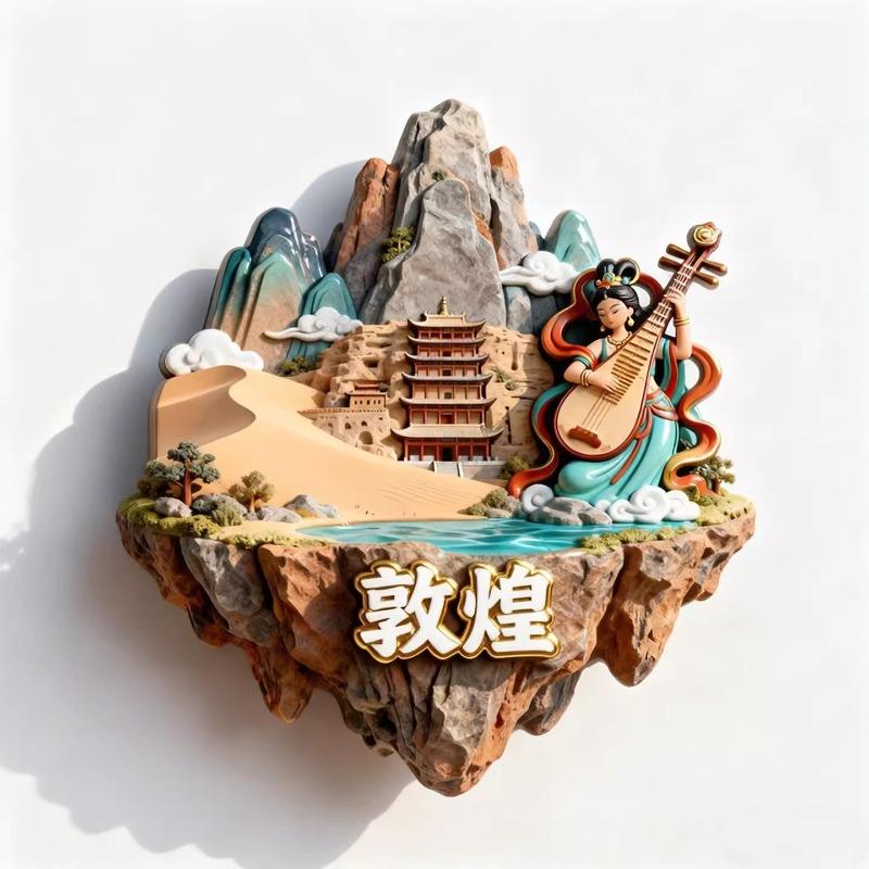 Souvenirs de voyage en Chine Aimants de réfrigérateur Huangshan Beijign Hangzhou Suzhou Shenzhen Shanghai Xiamen Autocollants de réfrigérateur Cadeaux d'anniversaire