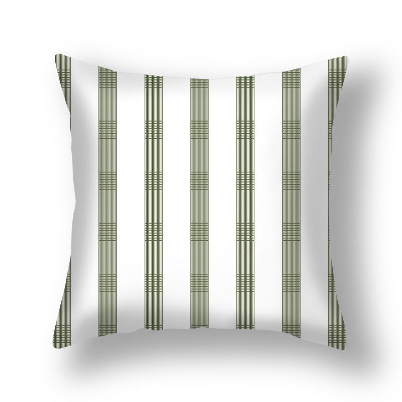 Nordic Delicate Fresh Green Pillowcase Living Room Home Decoration Outdoor Geometric Cushion Cover Simple Ins Pillow Case