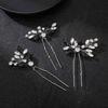 3pcs Handmade Rhinestone Hairpin Sparkling Women Tiara Stylish Bride Hair Accessories  Girl