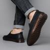 New Style Classic Retro Loafers Light Driving Leather Shoes Sewing Comfortable Men Casual Slip-on Shoe