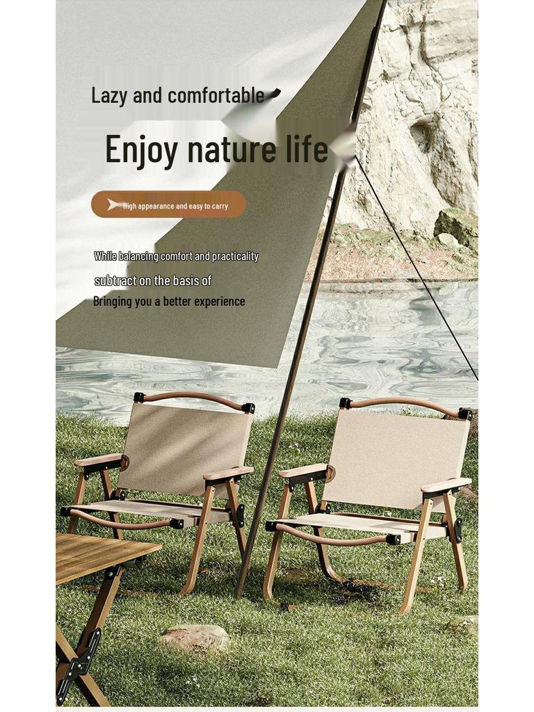 Kermit Portable Outdoor Folding Chair & Table Set - Ideal for Camping, Picnic, Fishing, or Beach Use