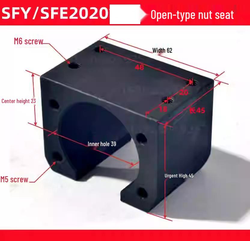 MLM Precision Iron Nut Seat Slide Module 2505/3205/4010/5010 for CNC Machines