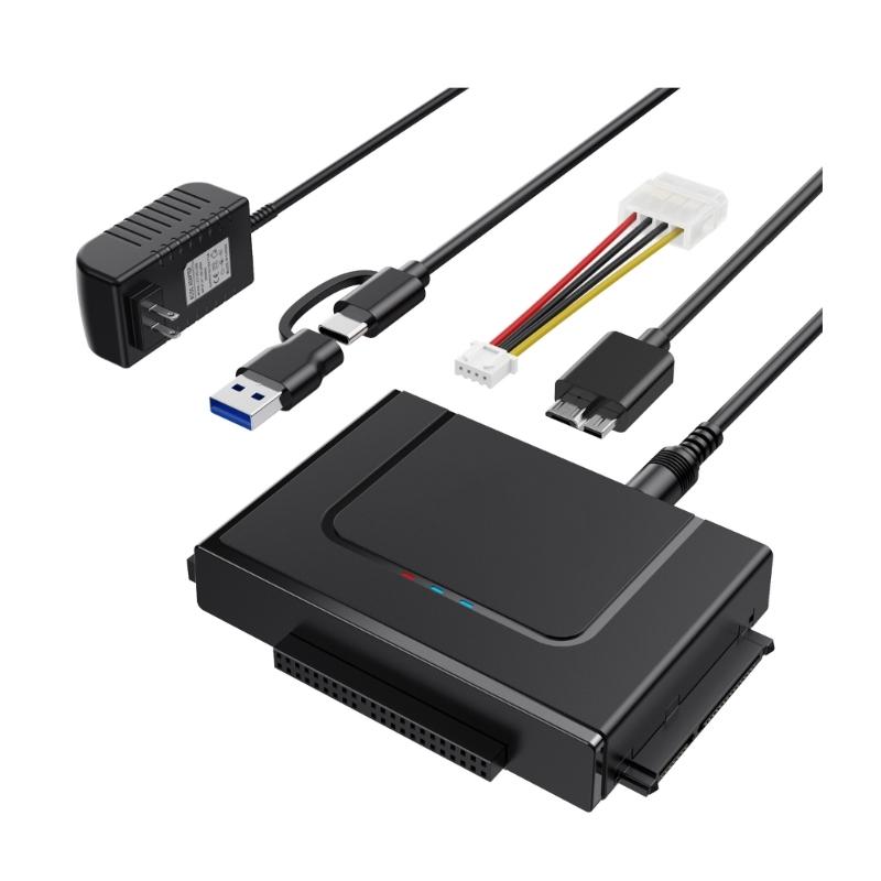USB3.0 IDE Hard Drive Adapter with External Power Supports for 3.5Inch Hard Disk 1