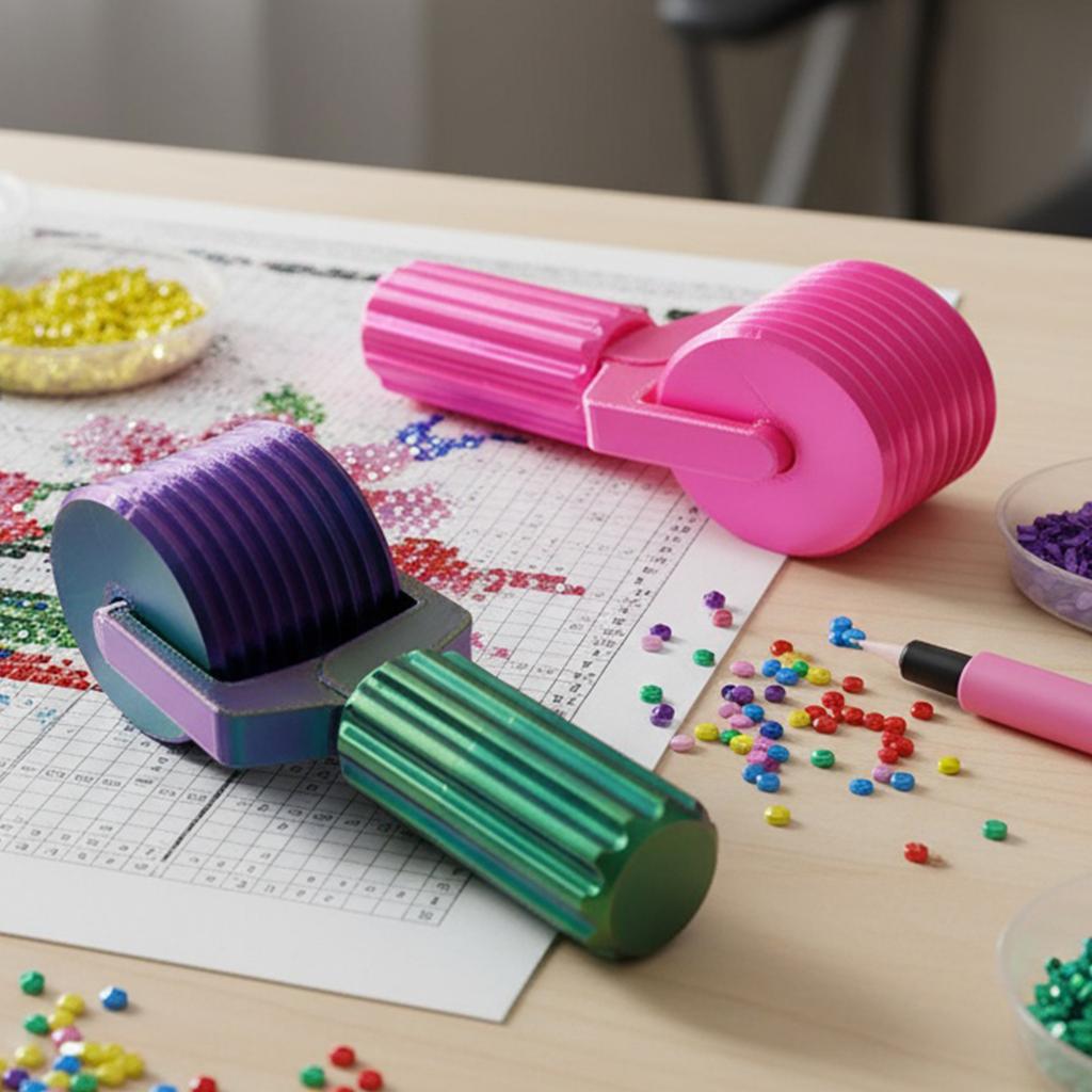 2pcs Press Roller Diamond Art Roller Diamond Painting Press Roller for Rhinestone Projects Artists Painters
