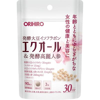 Orihiro Prandu Equol & Ginseng Fermentat 90 capsule Altele (verificați încuietori, curățați limbi etc.) Piele frumoasa Altele (verificați încuietori, curățați limbi etc