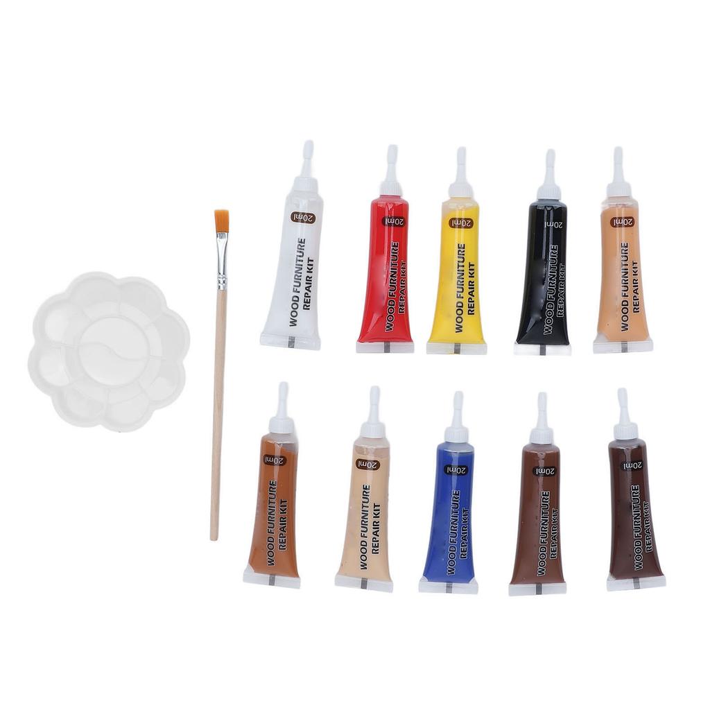 Wood Furniture Repair Kit 10 Fundamental Color Wood Putty Cabinet Touch Up Kit for Home