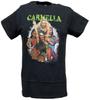 Carmella Womens Superstar Green Name Four Pose Black T-shirt