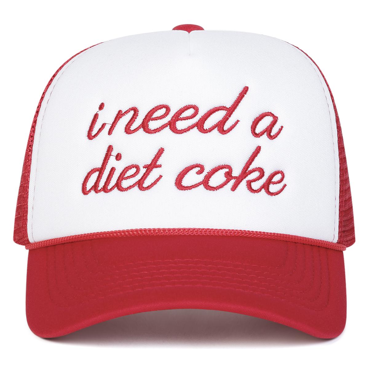 

Унисекс Я ХОЧУ DIET COKE Вышивка Сетчатые Бейсболки Весна Лето На Открытом Воздухе Регулируемые Повседневные Кепки Кепка от Солнца Спортивная Кепка красный