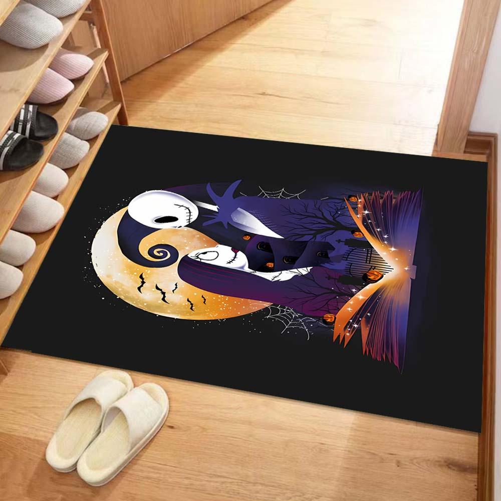 

1pc The Nightmare Before Christmas Carpet Area Rug, Bedroom, and Playroom - Durable, Stain-Resistant, and Easy to Clean, Living Room, Laundr 60cm by 90cm