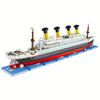 4404PCS Titanic Bausteine Kreuzfahrtschiff Mini Zusammenbauen Steine Modell Spielzeug Bausätze Desktop Dekoration Weihnachtsgeschenke für Kinder Ohne Box