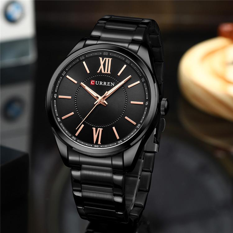 CURREN Men's Sports Watch Men's Quartz Steel Belt Business Sports Watch