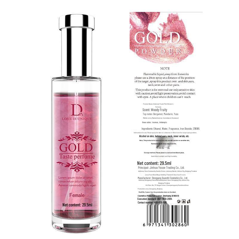 Only Love Gold Pheromone Perfume - Unisex, Fresh, Natural, Long-lasting Fragrance, 29.5ml.