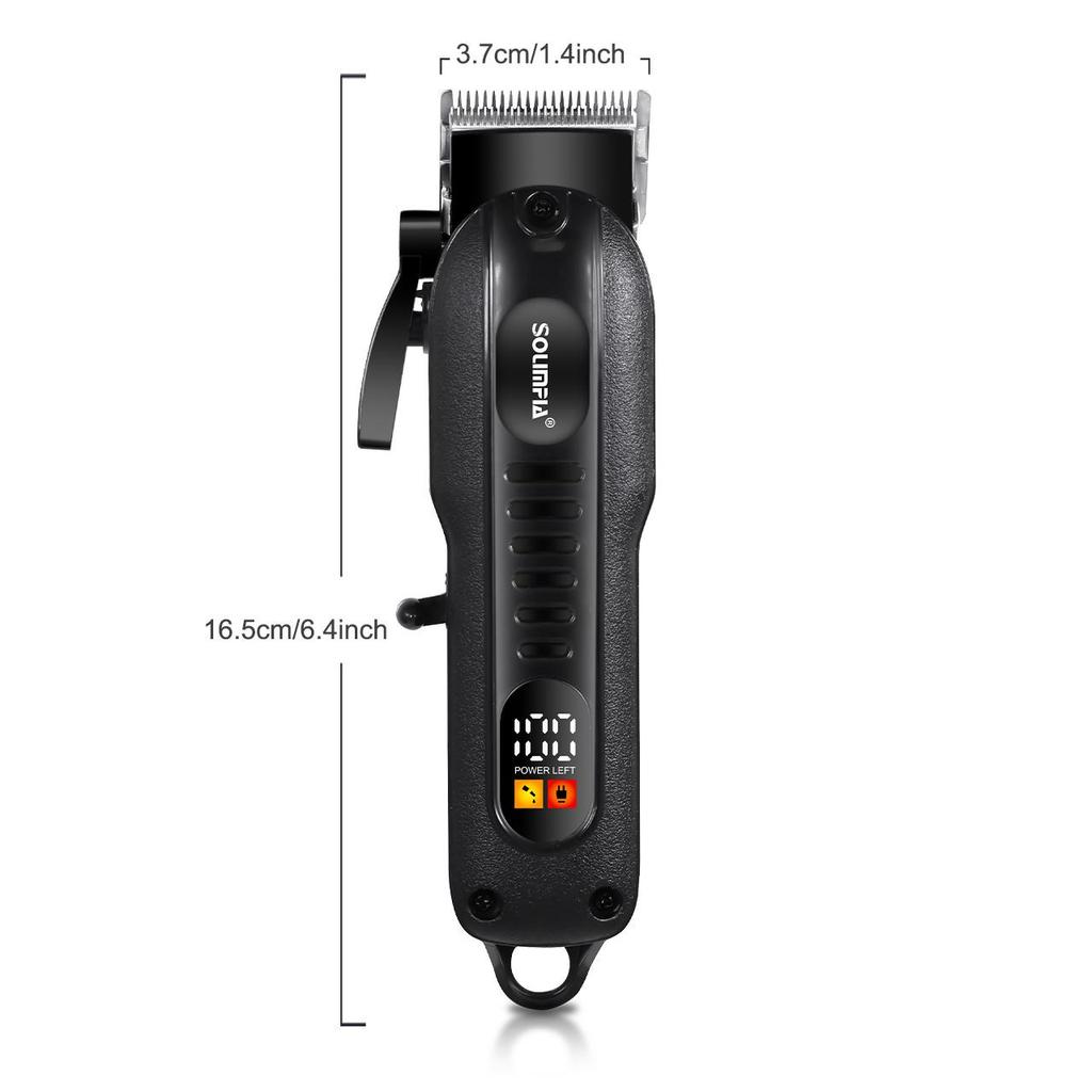 Professionele tondeuse voor mannen, snoerloze tondeuse, haartrimmer, nul 0 mm, T-bladtrimmer