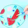 Round Hand Fan Transparent Blank Diy Fan Multi-functional Stage Performance Fan