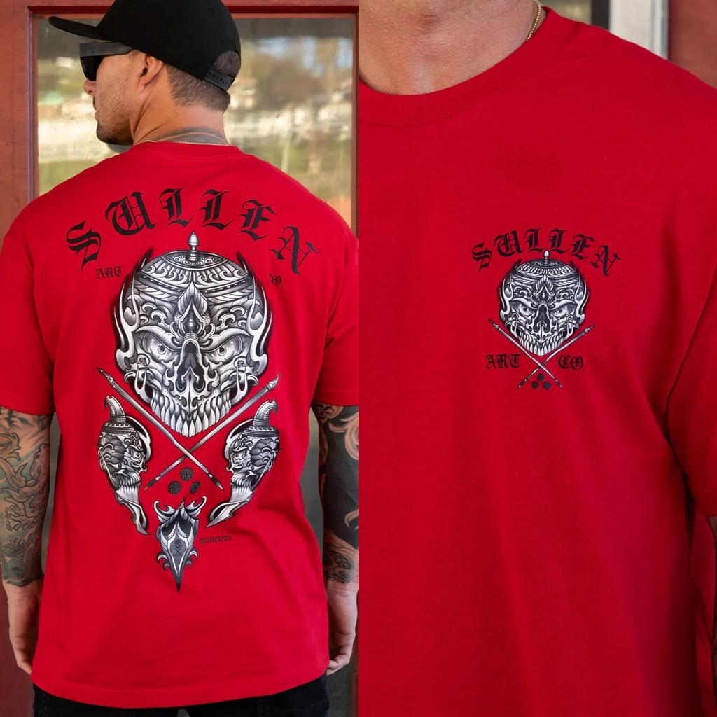 Eisenzeit Sullen Tattoo Art T-Shirt 100% Baumwolle Grafik-T-Shirt Unisex Unisex Sommer Streetwear