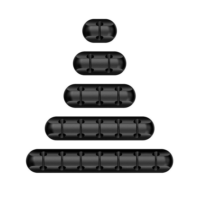 Organizzatore per Cavi in Silicone Autoadesivo da Scrivania - Supporto Multifunzione per Cuffie, Telefono e Cavi Dati.