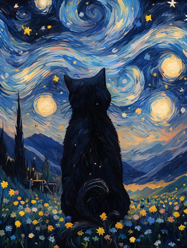 The Starry Night Throw Blanket Art Oil Painting Style Soft Cozy Blankets Soft Warm Flannel Blanket for Bed Room Home Sofa