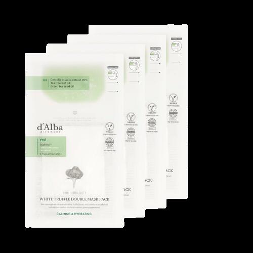 d'Alba White Truffle Double Mask Pack Sheet [Calming & Hydrating] 4P