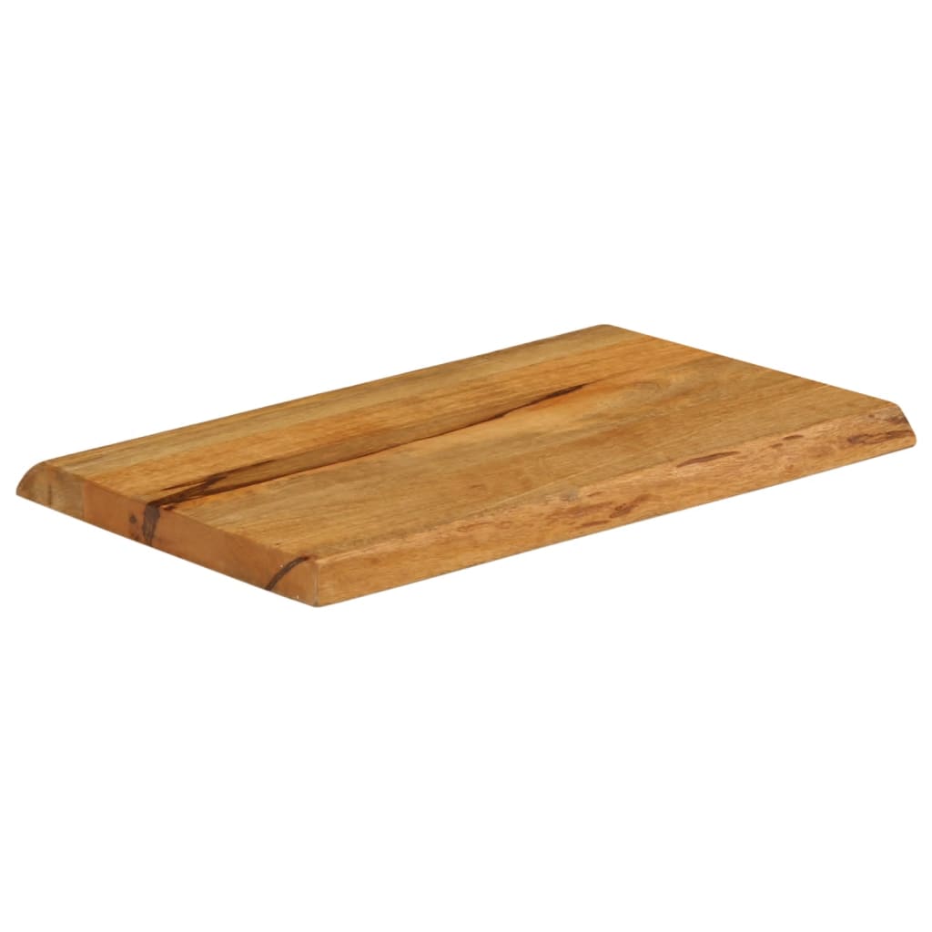 Blat Stołu, 50X40X3,8 Cm, Naturalna Krawędź, Lite Drewno Mango