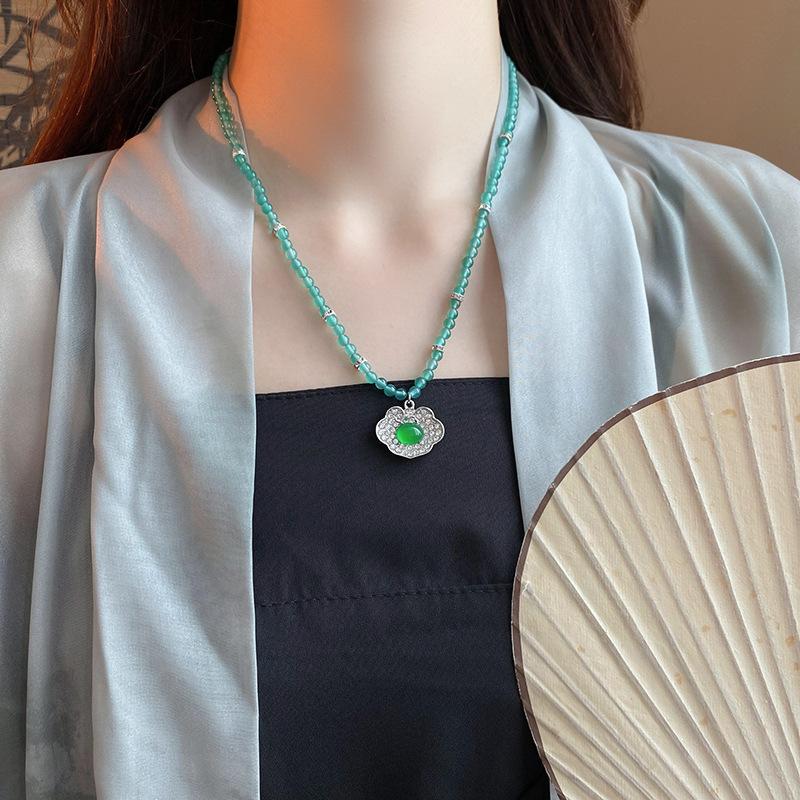 New Chinese-style Long Beaded Necklace, Guochao Retro One, Wear More Sweater Chains, Niche Ethnic Style, New Necklace Women