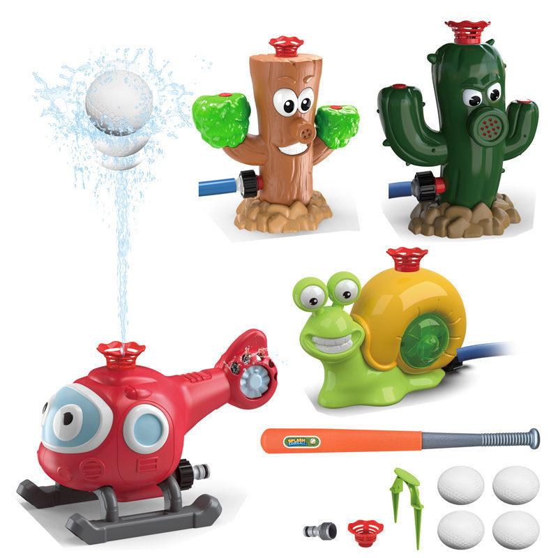 Outdoor Rotation Helicopter Water Spraying Toy Children Summer Play Water Play Baseball Sports Children Toys Gift