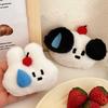 1Pcs Original Cute Sweating Little Dog Rabbit Doll Pendant Brooch Girl Heart Versatile Doll Pendant Keychain