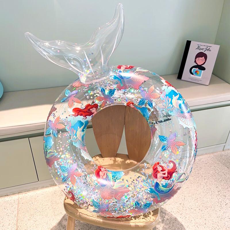 Children s Transparent Sequin Mermaid Swim Ring