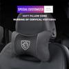 1Pcs Car Seat Headrest Auto Logo Neck Pillow For Peugeot 406 407 307 208 3008 308 2008 207 107 508 607 106 206 301 408 5008 4008